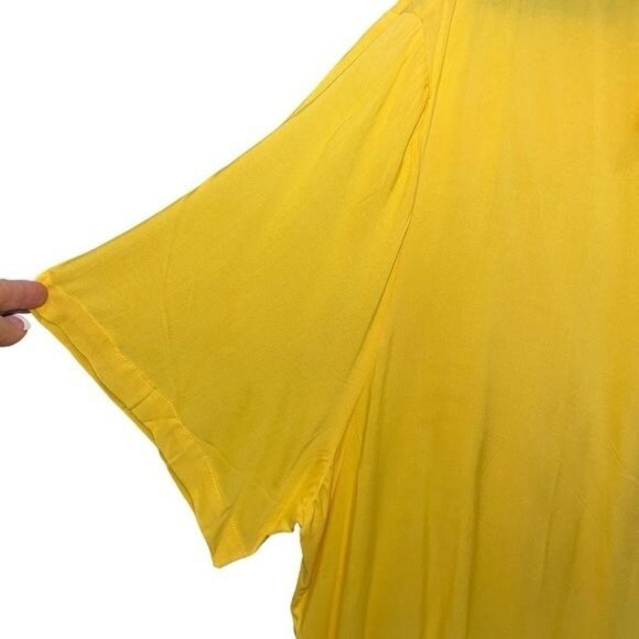 KS Island Yellow Short-Sleeve Button-Up Shirt Mens Size XXXL - Picture 4 of 10